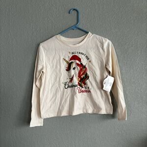 Holiday Time Girls Christmas Shirt Size Large